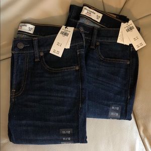 Abercrombie kids boys jeans (2 pair) size 11/12